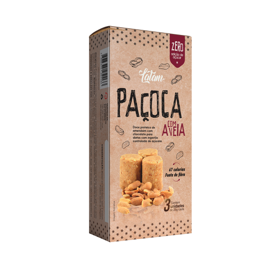 Paçoca + Aveia - Zero Açúcar - 60g