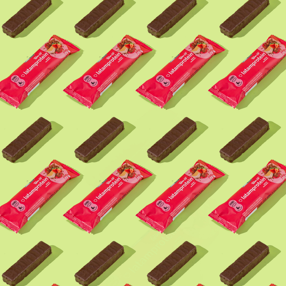 Wafer sabor Morango coberto com Chocolate 300g