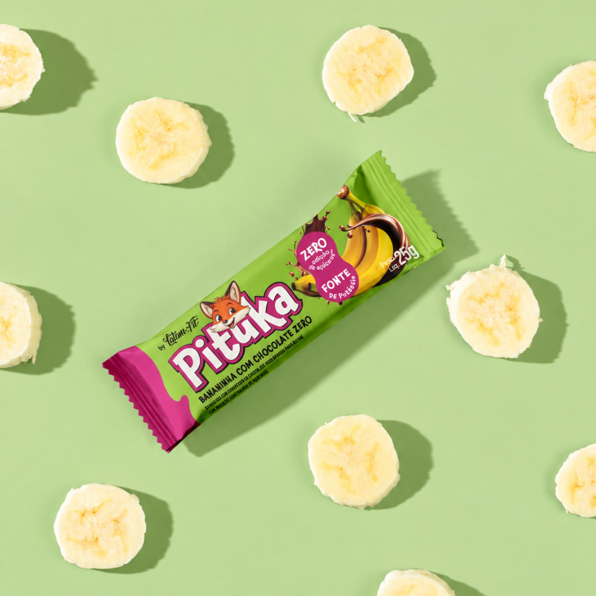 Pituka - Bananinha com Chocolate Zero Açúcar - 300g