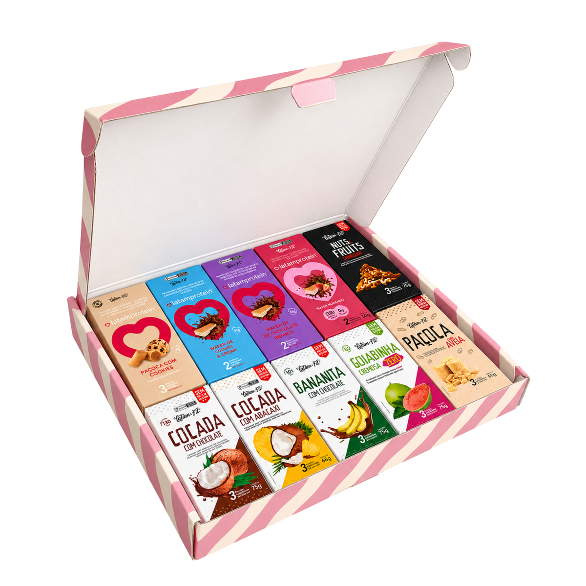 CAIXA PRESENTE - GIFT BOX - ZERO AÇÚCAR - LATAM FIT E LATAM PROTEIN