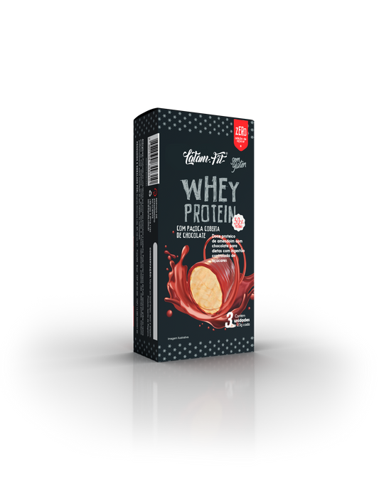 Paçoca com Whey Protein e chocolate - Zero Açúcar - 75g
