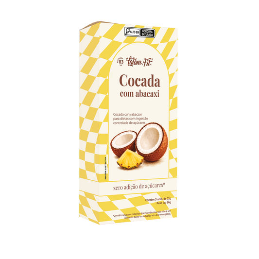 Cocada com Abacaxi Zero - 3 unds