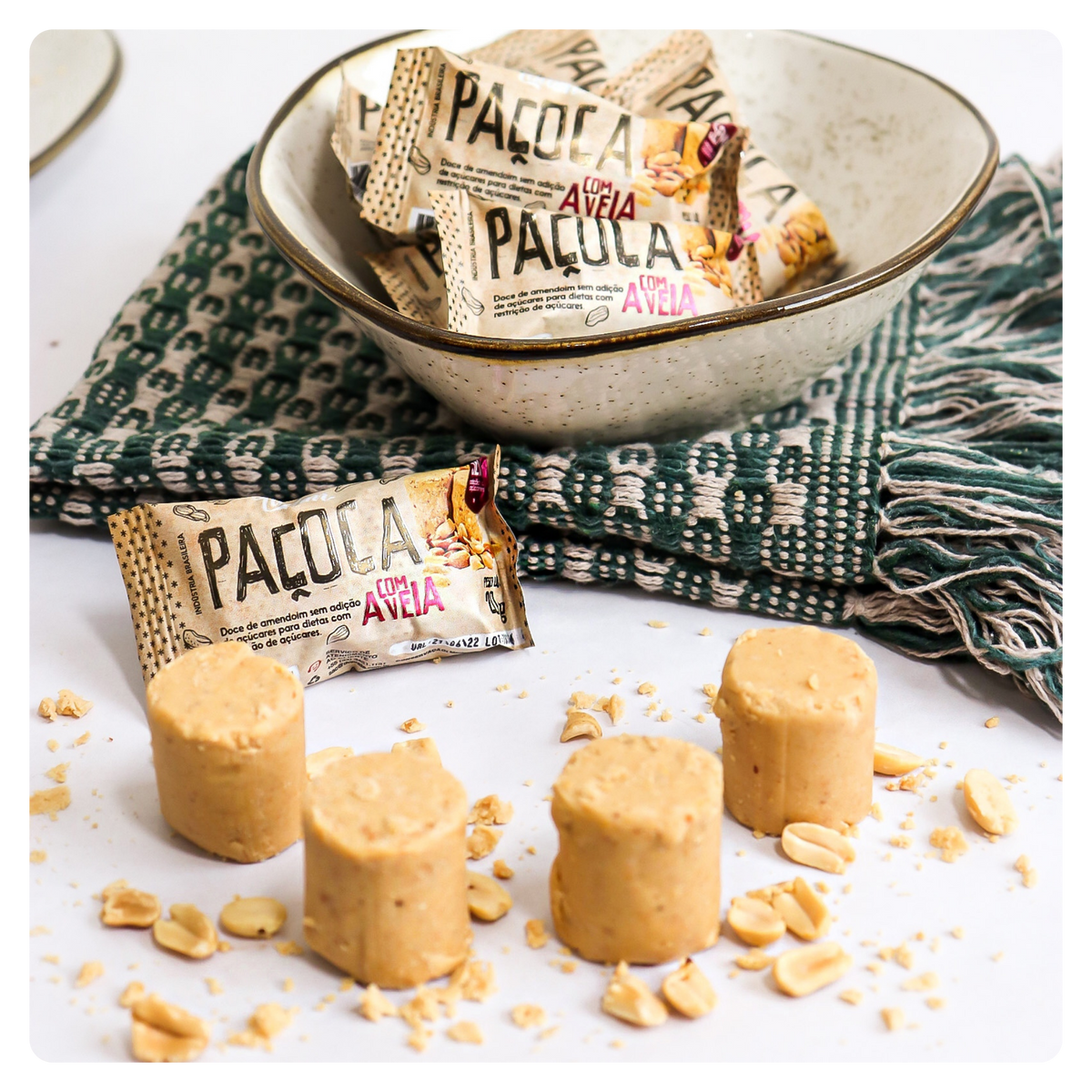 Paçoca + Aveia - Zero Açúcar - 60g