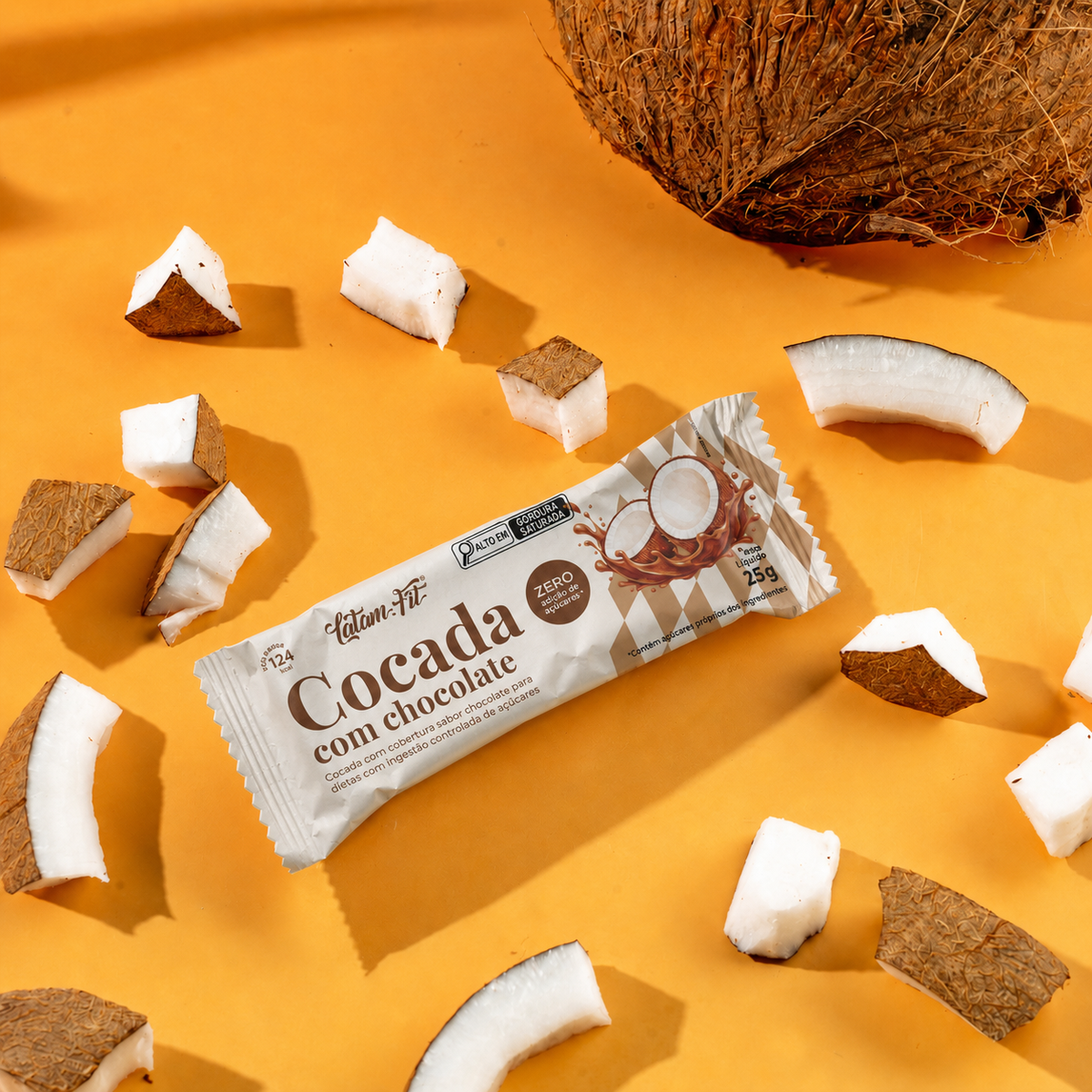 Cocada com Chocolate Zero - 3 unds
