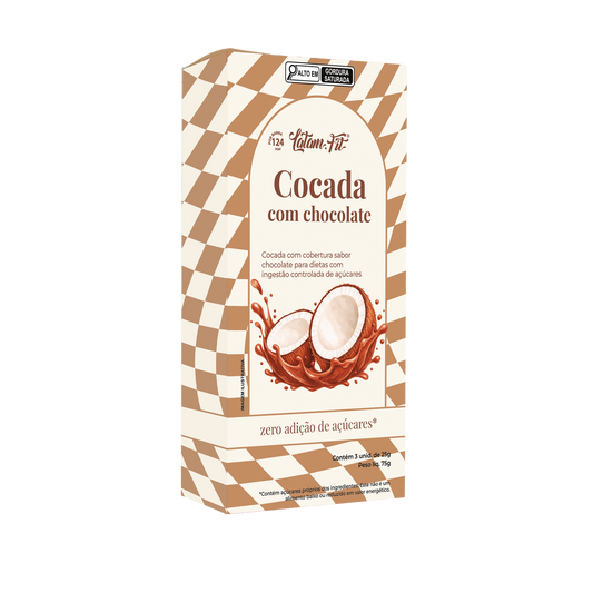 Cocada com Chocolate Zero - 3 unds