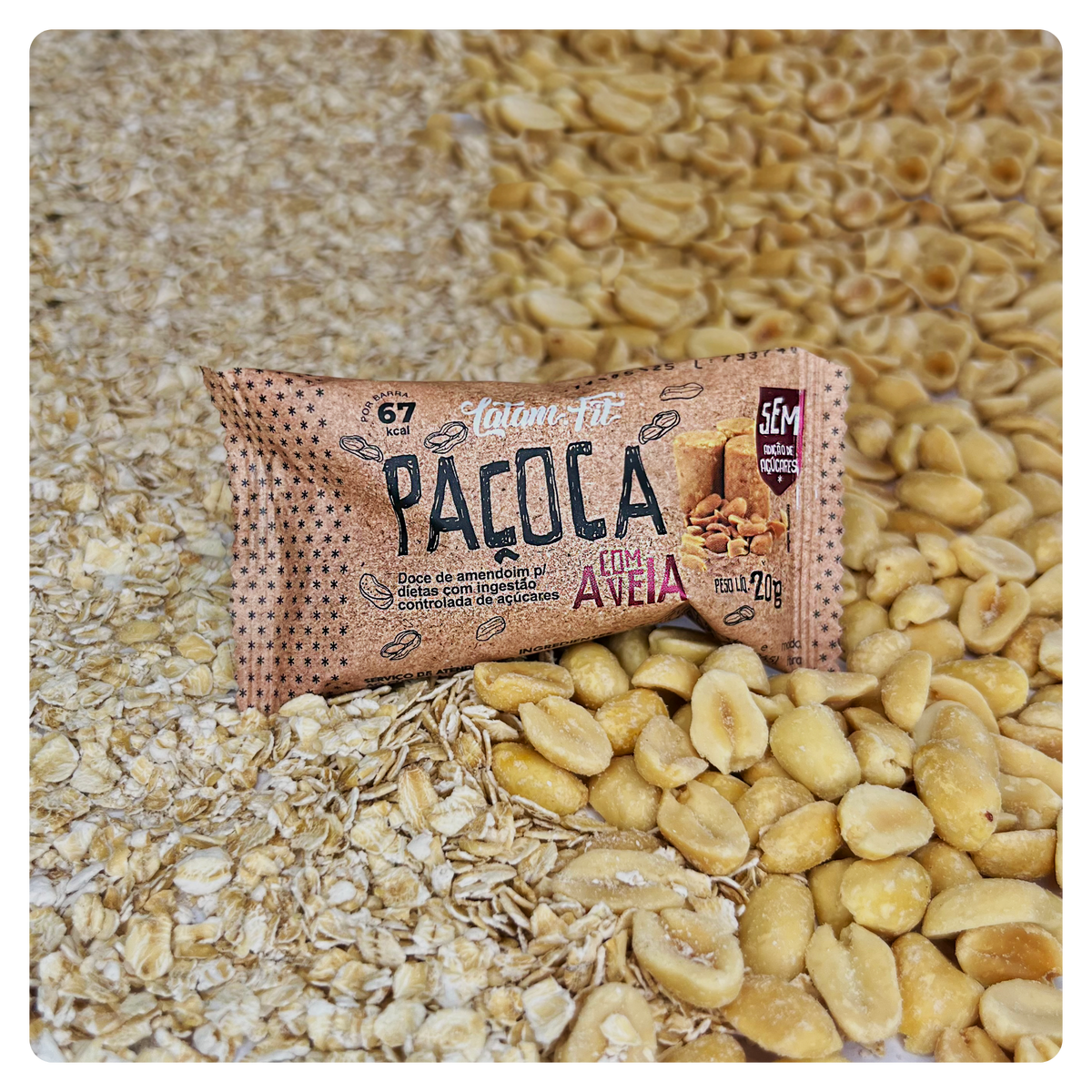 Paçoca + Aveia Zero Açúcar - 240g