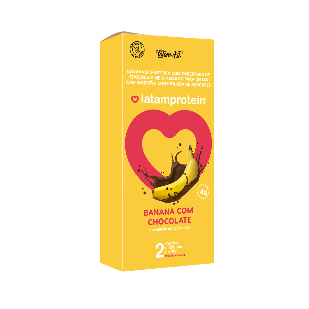 Banana com Chocolate + Proteína - 80G