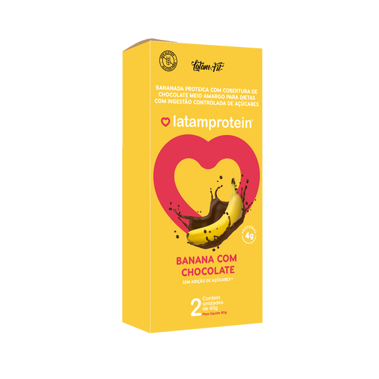 Banana com Chocolate + Proteína - 80G
