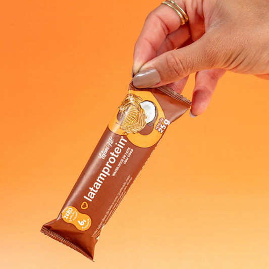 Wafer Doce de Leite com coco e Proteína Coberto de Chocolate 50g