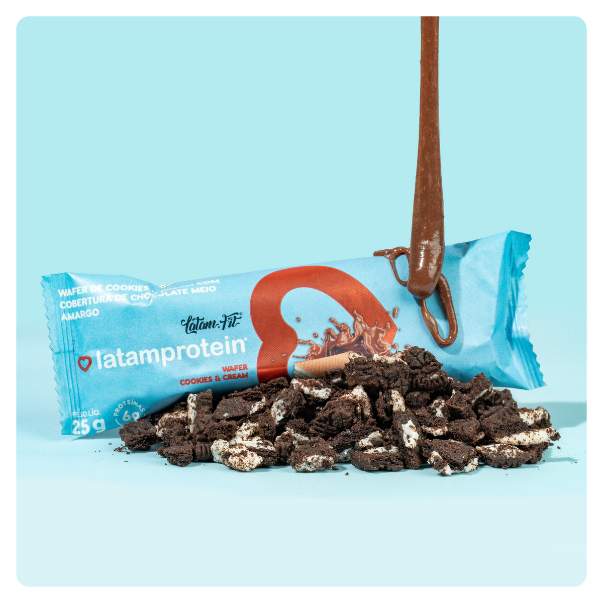 CAIXA MISTA LATAM PROTEIN - BARRAS DE FRUTAS E WAFERS COM PROTEÍNA ZERO AÇÚCAR SORTIDAS - 12 UNID - LATAM FIT