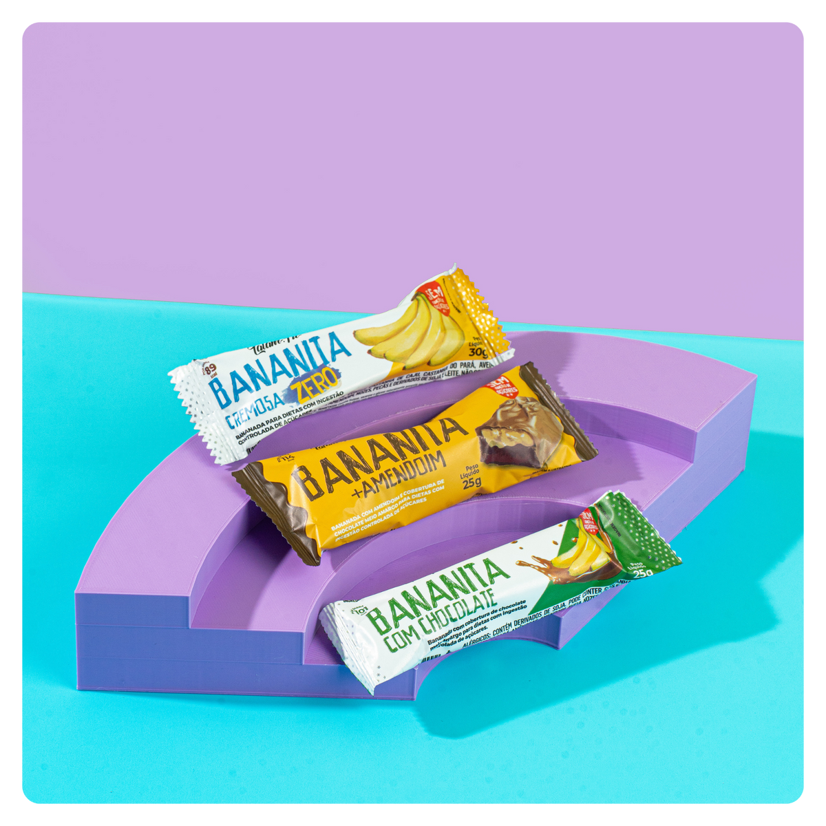 Bananita - Bananinha com Chocolate - Zero Açúcar 75 g