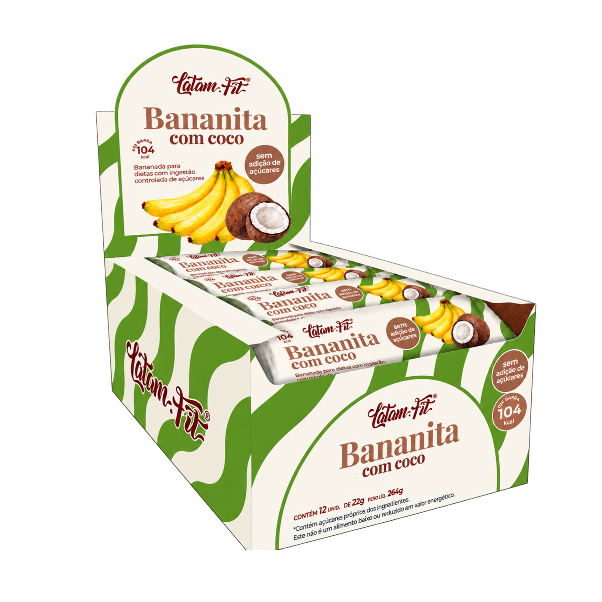 Banana + Coco + Chocolate Zero Açúcar - 300 g