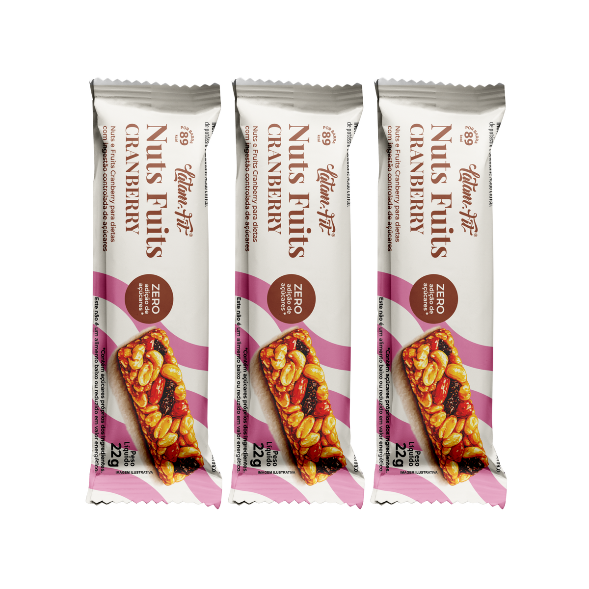 Nuts & Fruits + Cranberry - Zero Açúcar - 75g