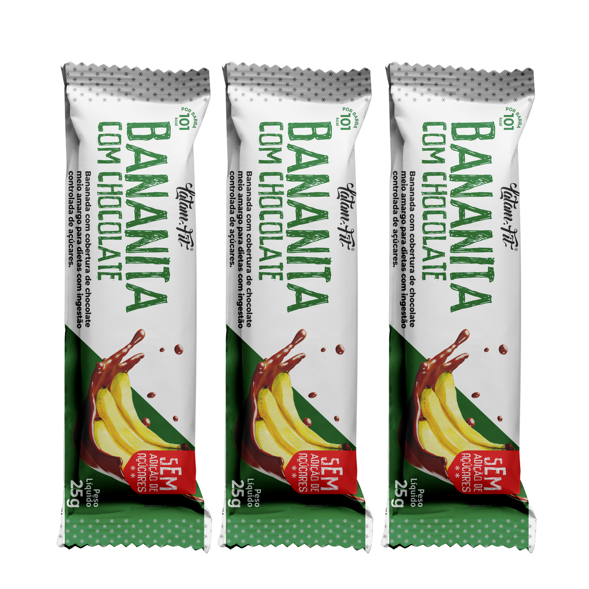 Bananita - Bananinha com Chocolate - Zero Açúcar 75 g