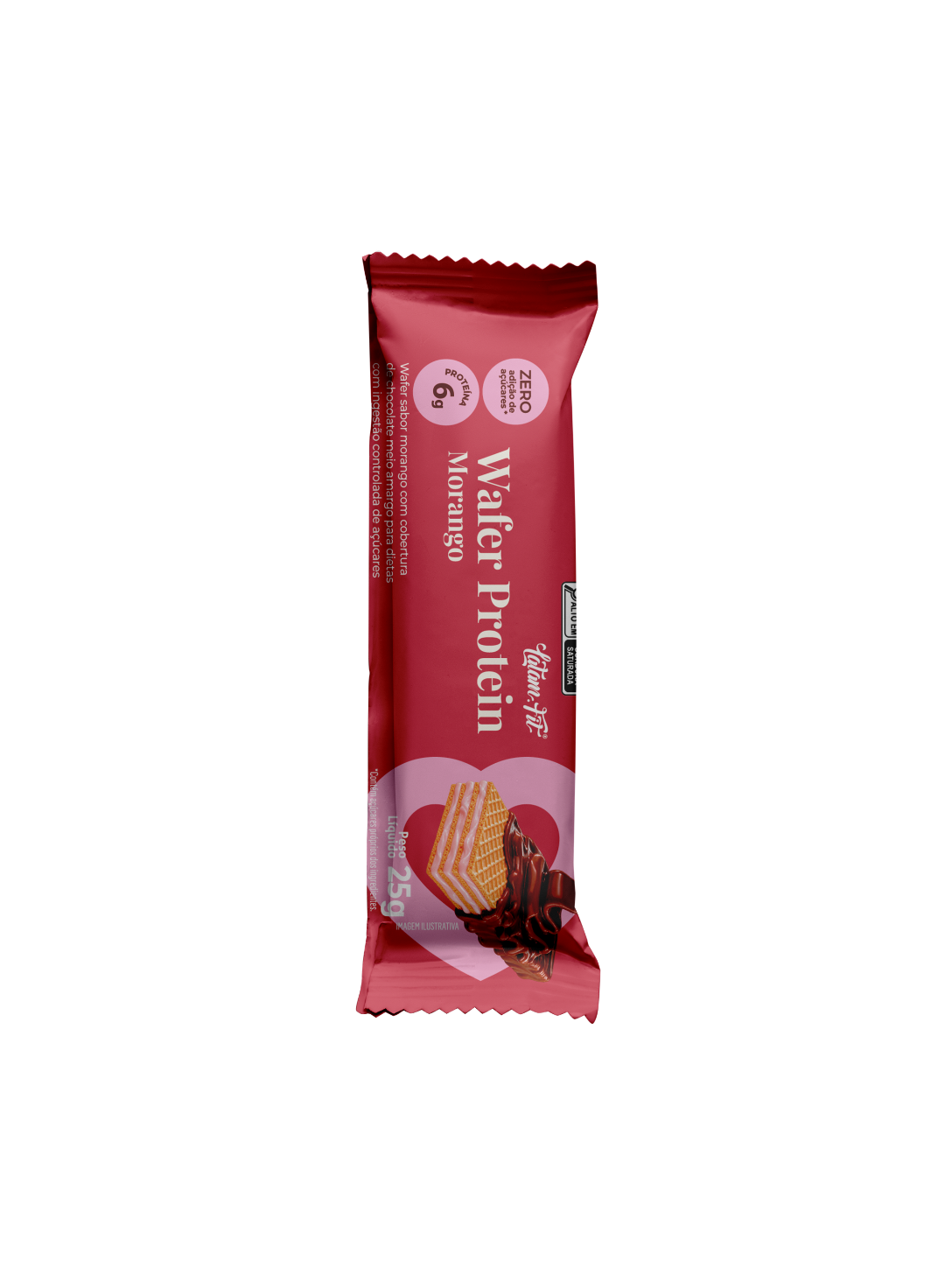 Wafer sabor Morango coberto com Chocolate 300g