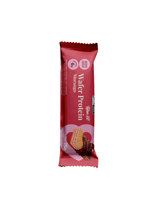 Wafer sabor Morango coberto com Chocolate 300g