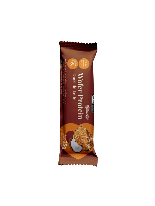 Wafer doce de leite com coco coberto com Chocolate 300g