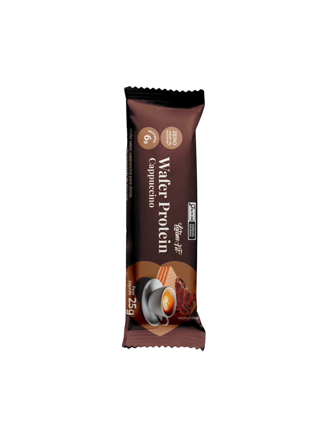 Wafer sabor Cappuccino coberto com Chocolate 300g