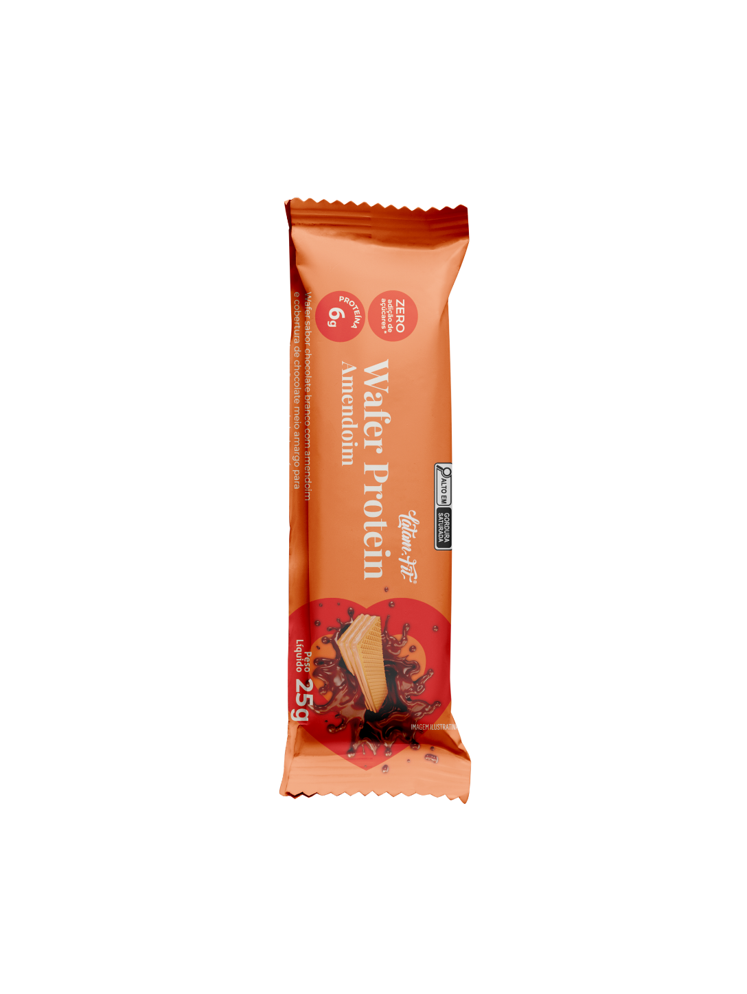 Wafer sabor Amendoim coberto com Chocolate 300g