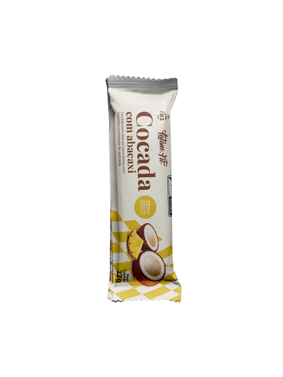 Cocada com Abacaxi Zero - 12 unidades de 22g