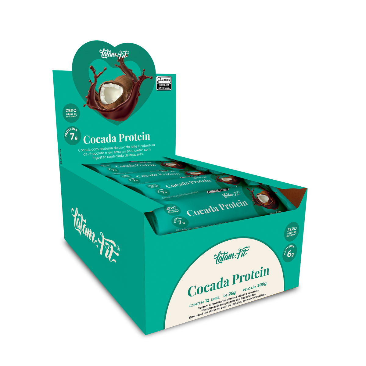 Cocada com Chocolate + Proteína 480g