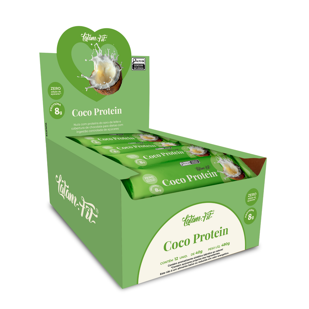 Coco + Proteína 8g (12 uni. de 40g cada)