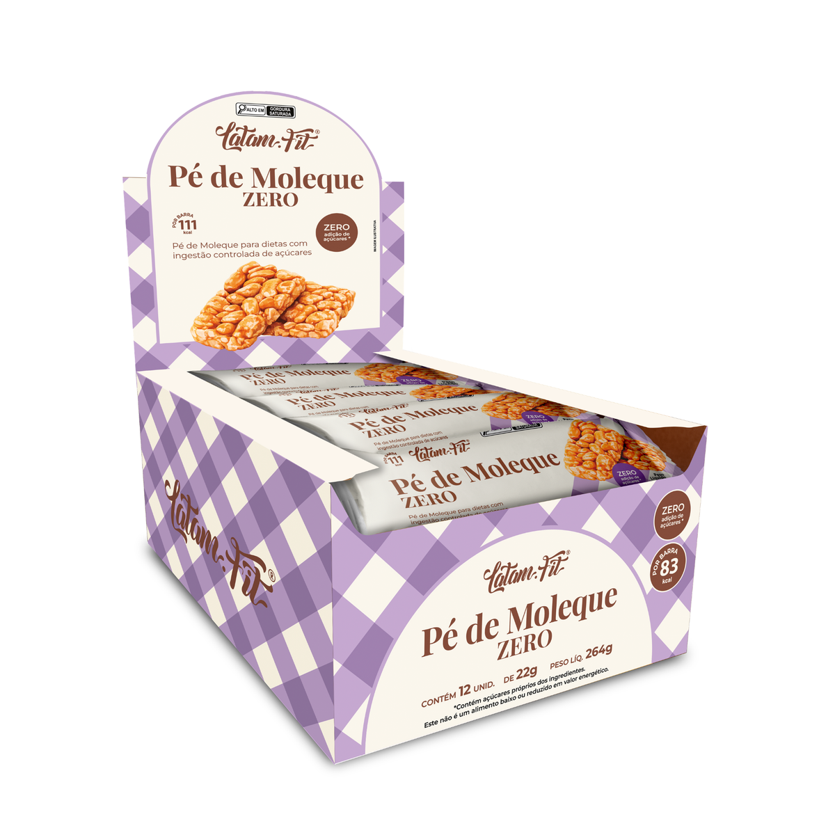 Pé de Moleque Zero Açúcar 264g