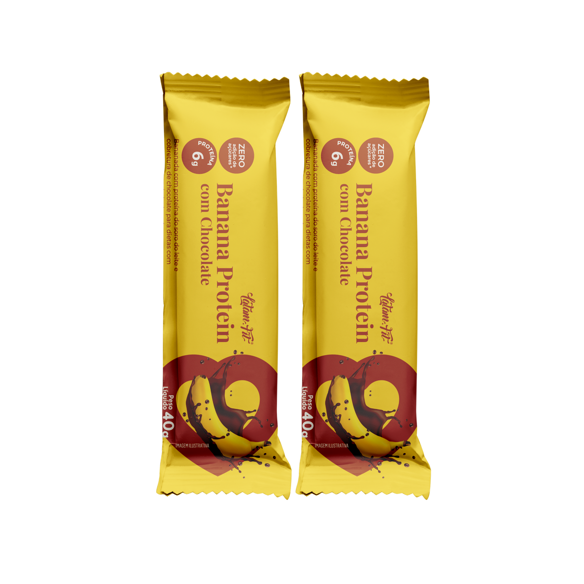 Banana com Chocolate + Proteína - 80G