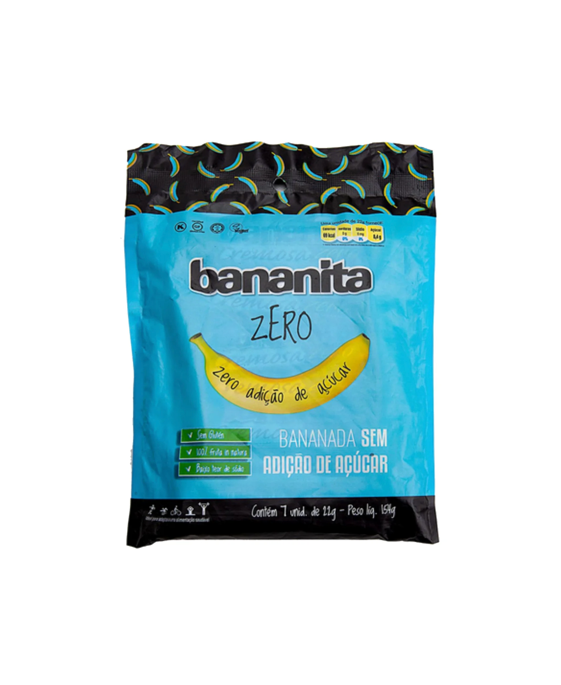 Blister Bananita - Bananinha Zero Açúcar 154g