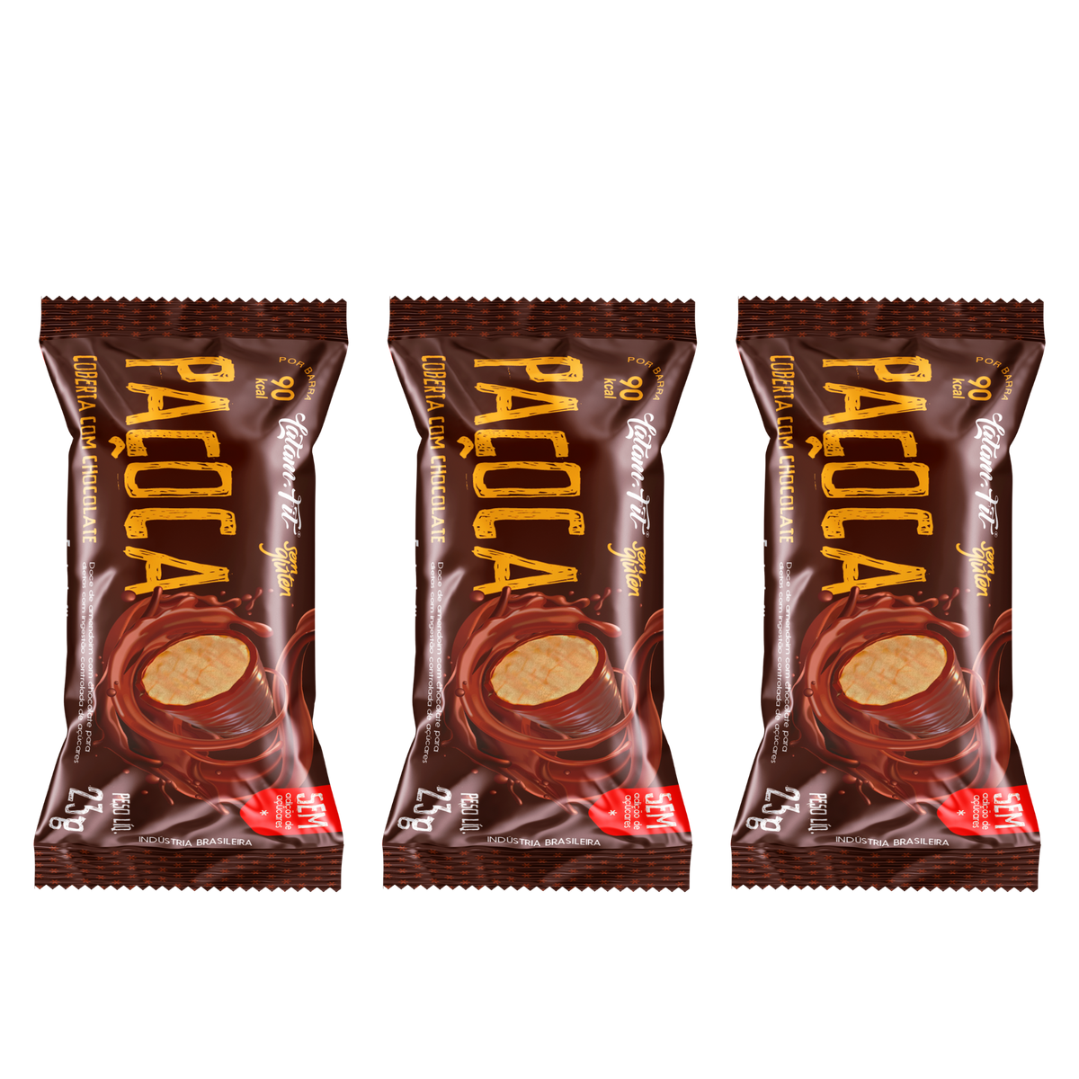 Paçoca com Chocolate Zero Açúcar 75g