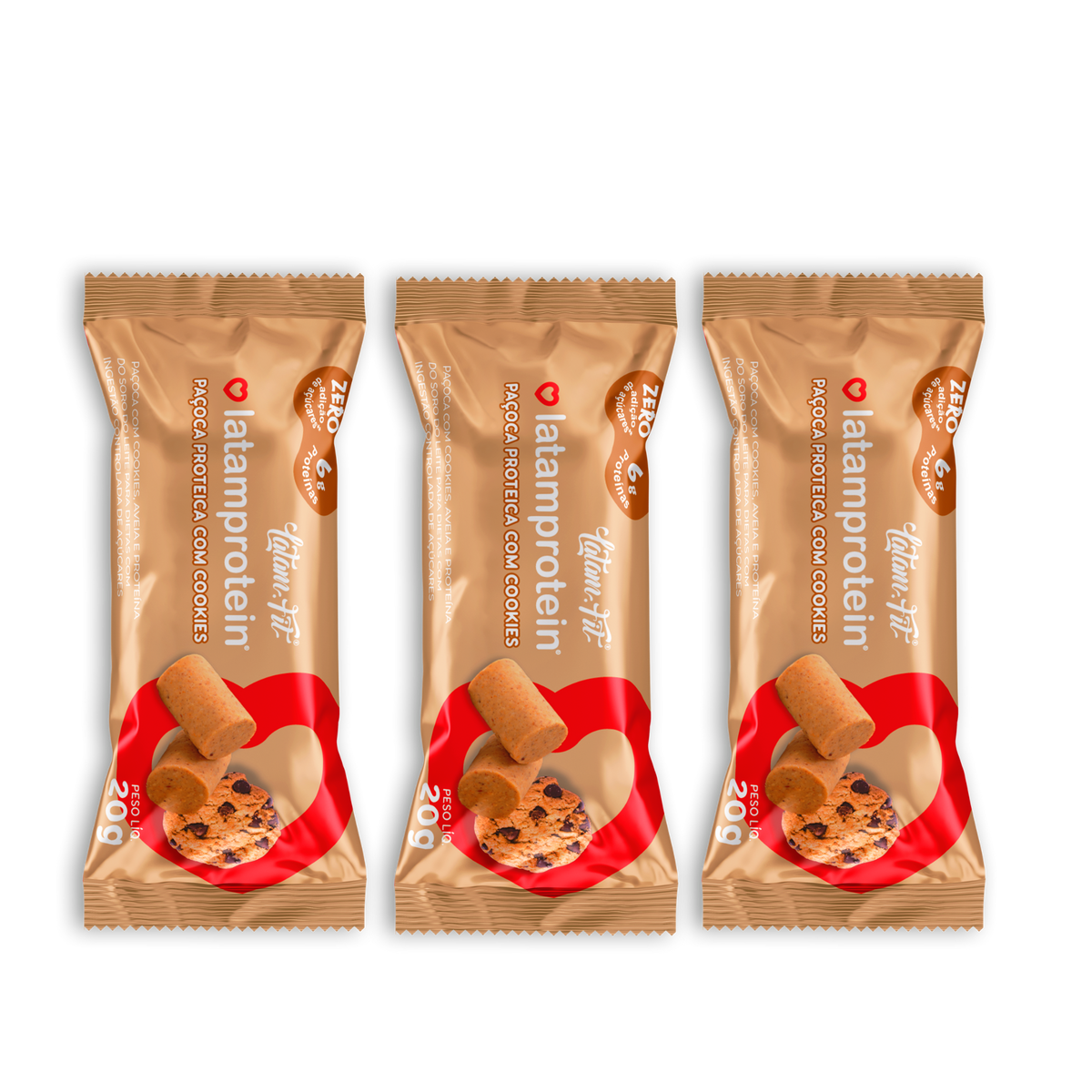 Paçoca com Cookies + Protéina - Zero Açúcar - 60g