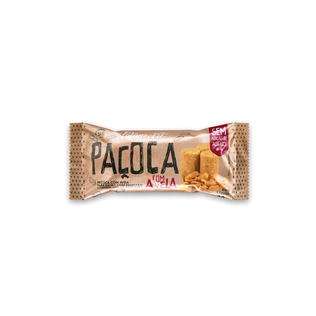 Paçoca + Aveia Zero Açúcar - 240g
