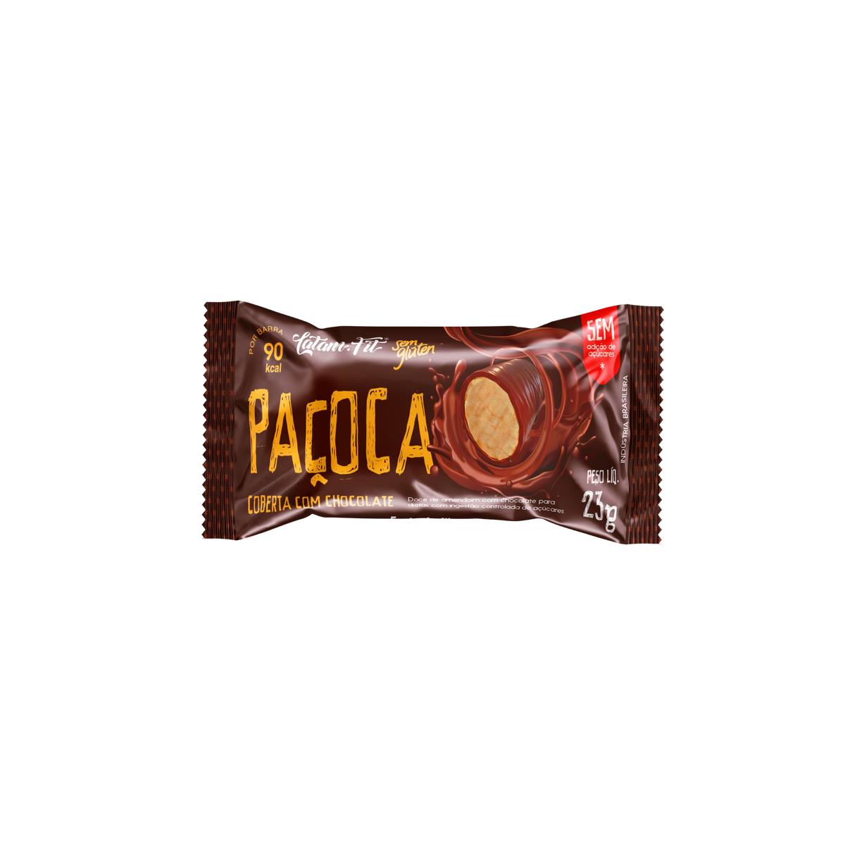 Paçoca com Chocolate - Zero Açúcar - 276g