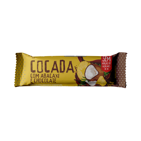 Cocada com Abacaxi e Chocolate Zero Açúcar - 300g